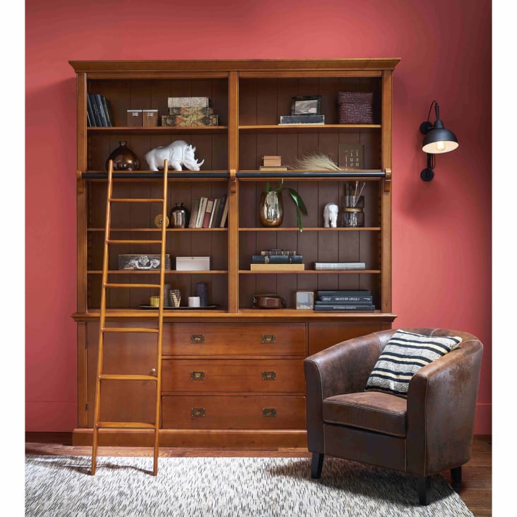 Maisons du Monde Baltimore - Sillón de antelina marrón Oferta especial