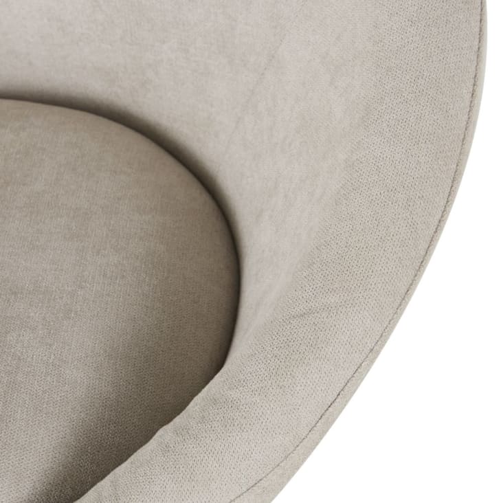 Maisons du Monde Hipop - Sillón beige con patas de acero dorado Envío gratis