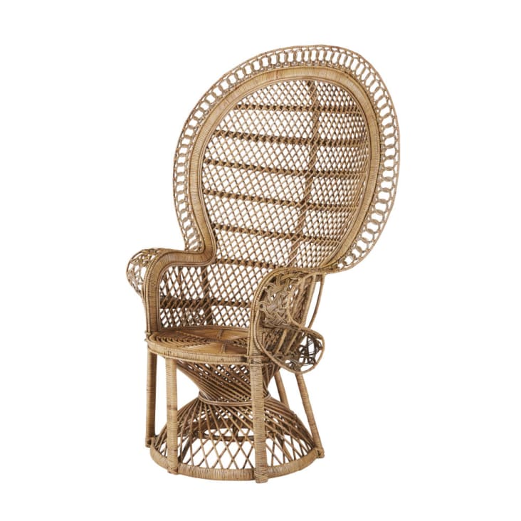 Maisons du Monde Emmanuelle - Sillón vintage de mimbre Últimos 3 días