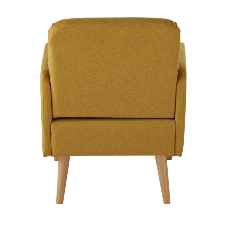 Maisons du Monde Honey - Sillón amarillo de haya COMPRAR AHORA