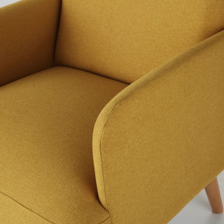 Maisons du Monde Honey - Sillón amarillo de haya COMPRAR AHORA
