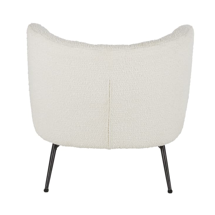 Maisons du Monde Squash - Sillón de tela color crudo efecto lana rizada Promoción por tiempo limitado