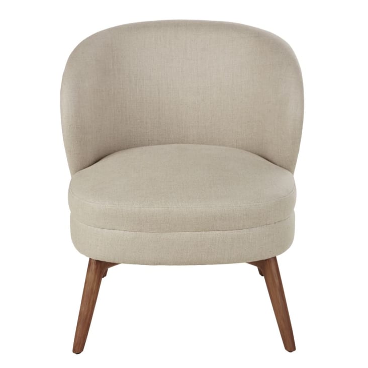 Maisons du Monde Katie - Sillón de lino beige Solo queda un día