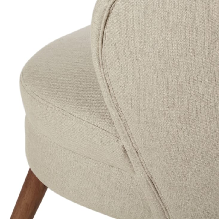 Maisons du Monde Katie - Sillón de lino beige Solo queda un día
