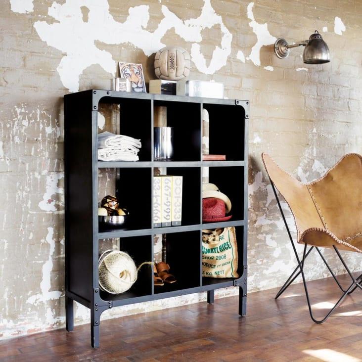 Maisons du Monde Santiago - Silla de piel color camello Liquidación