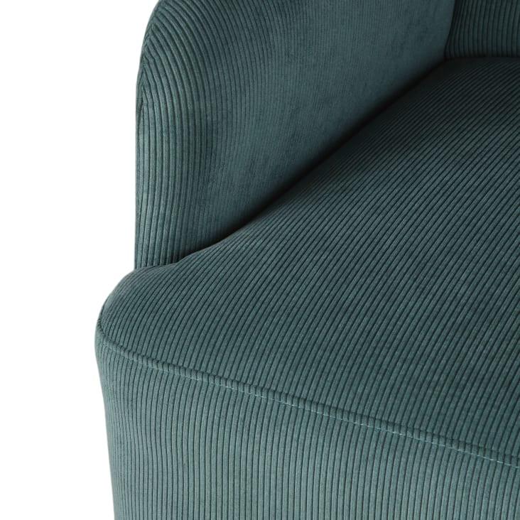 Maisons du Monde Honey - Sillón de terciopelo verde caqui Envío internacional gratuito