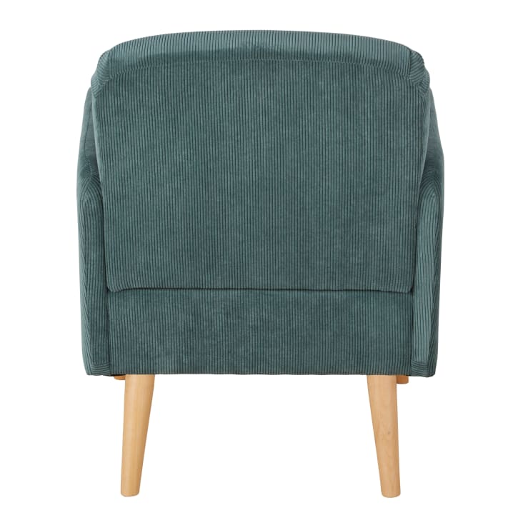 Maisons du Monde Honey - Sillón de terciopelo verde caqui Envío internacional gratuito