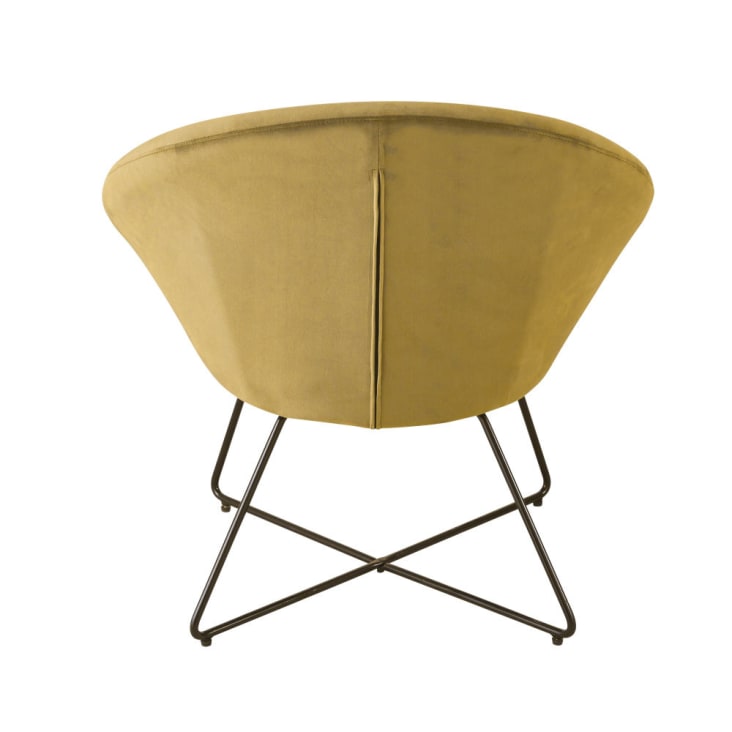 Maisons du Monde Hipop - Sillón de terciopelo ocre Descuentos del mes