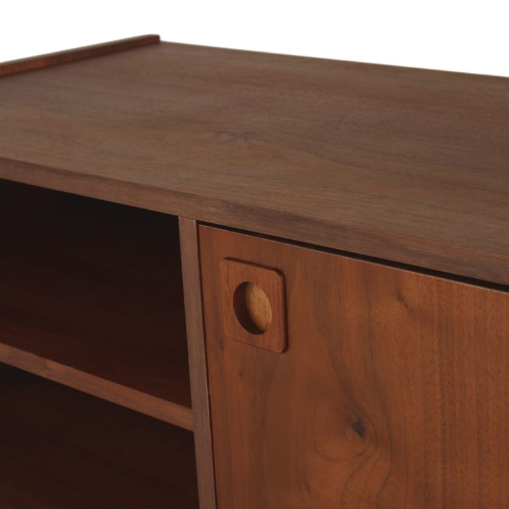 Maisons du Monde Griffith - Mueble de TV vintage con 2 puertas en marrón Última moda