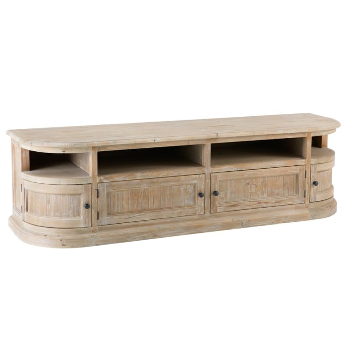 Maisons du Monde Flaubert - Mueble de TV con 4 puertas de pino reciclado Grandes ahorros
