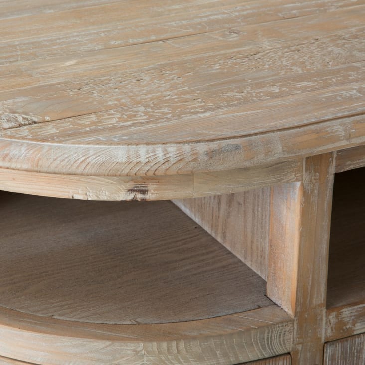 Maisons du Monde Flaubert - Mueble de TV con 4 puertas de pino reciclado Grandes ahorros