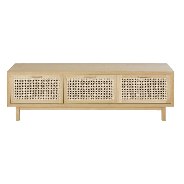 Maisons du Monde Canopy - Mueble de TV con 3 trampillas de rejilla de mimbre 2025