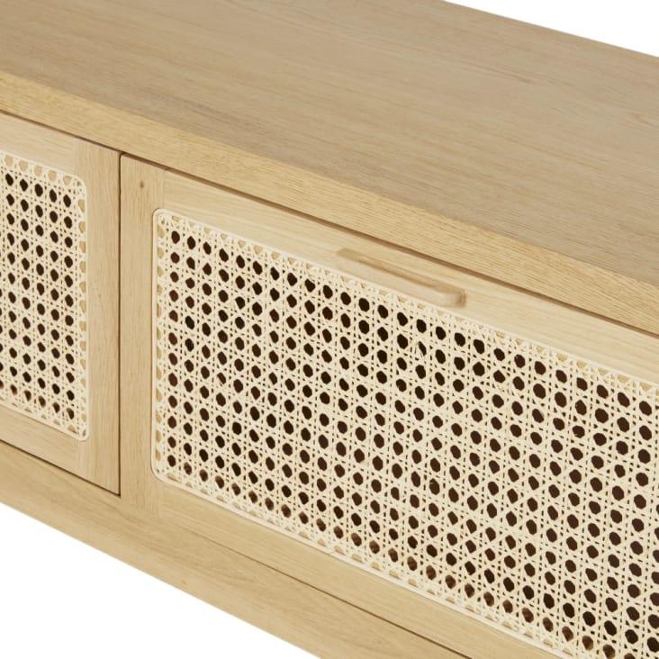 Maisons du Monde Canopy - Mueble de TV con 3 trampillas de rejilla de mimbre 2025