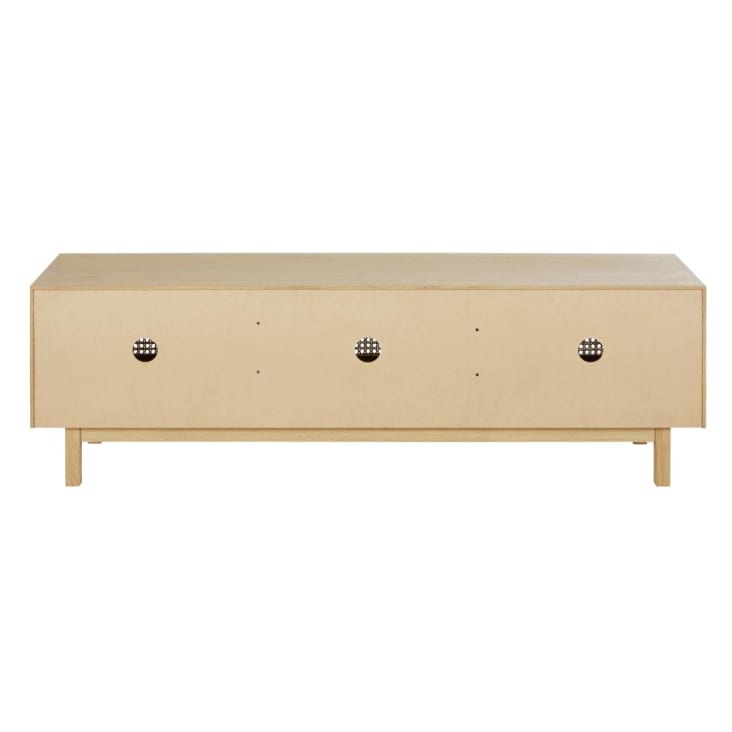 Maisons du Monde Canopy - Mueble de TV con 3 trampillas de rejilla de mimbre 2025
