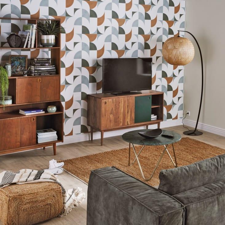 Maisons du Monde Griffith - Biblioteca asimétrica vintage con 2 puertas en marrón Liquidación