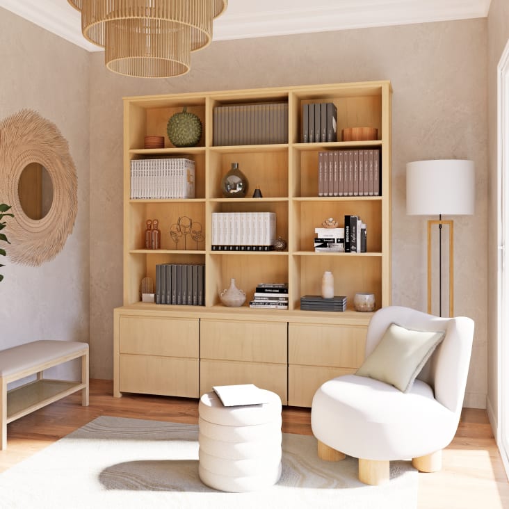 Maisons du Monde Danube - Librería con 2 cajones y 2 puertas Mejor oferta