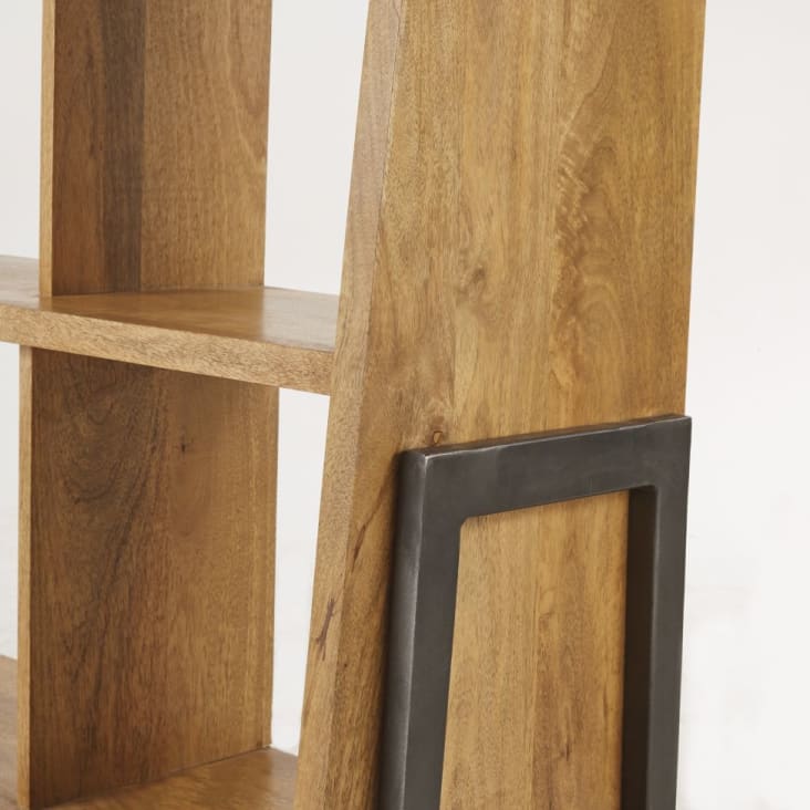 Maisons du Monde Jerry - Biblioteca de mango y metal negro Rebajas top
