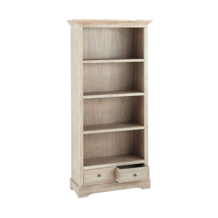 Maisons du Monde Cavaillon - Librería gris con 2 cajones Oferta especial