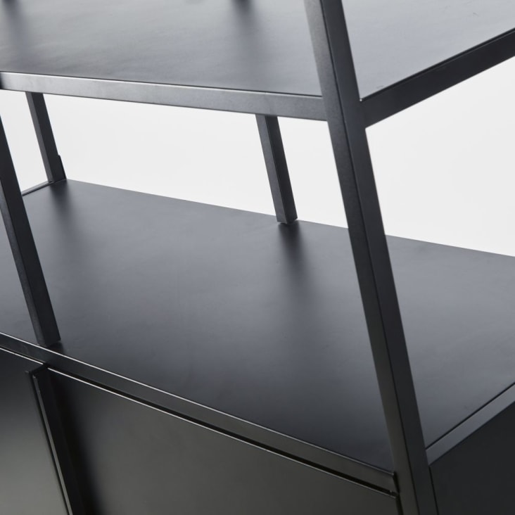 Maisons du Monde Watkin - Biblioteca de 2 puertas de metal negro Envío gratis
