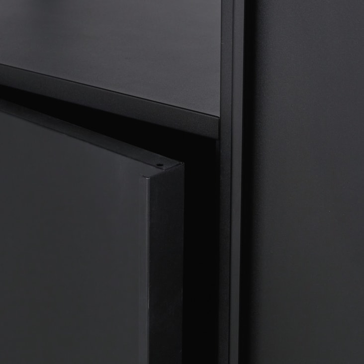 Maisons du Monde Watkin - Librería de metal negro de 2 puertas Últimos 3 días