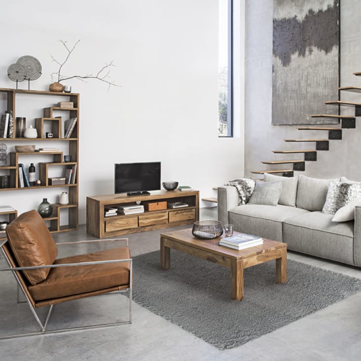 Maisons du Monde Stockholm - Estantería desigual de madera de palo rosa Solo hoy
