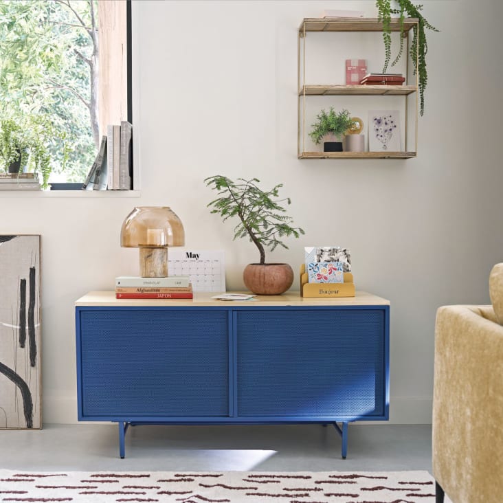 Maisons du Monde SHELLEY - Estantería de mango y metal color dorado Oferta especial de fábrica