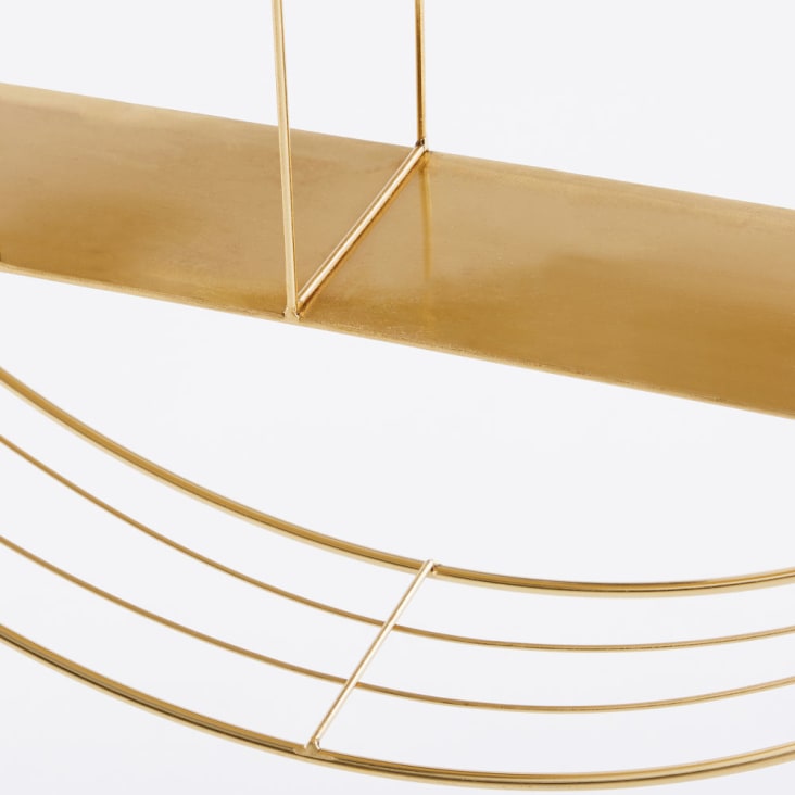 Maisons du Monde YOKO - Estantería de pared redonda de metal dorado Envío internacional gratuito