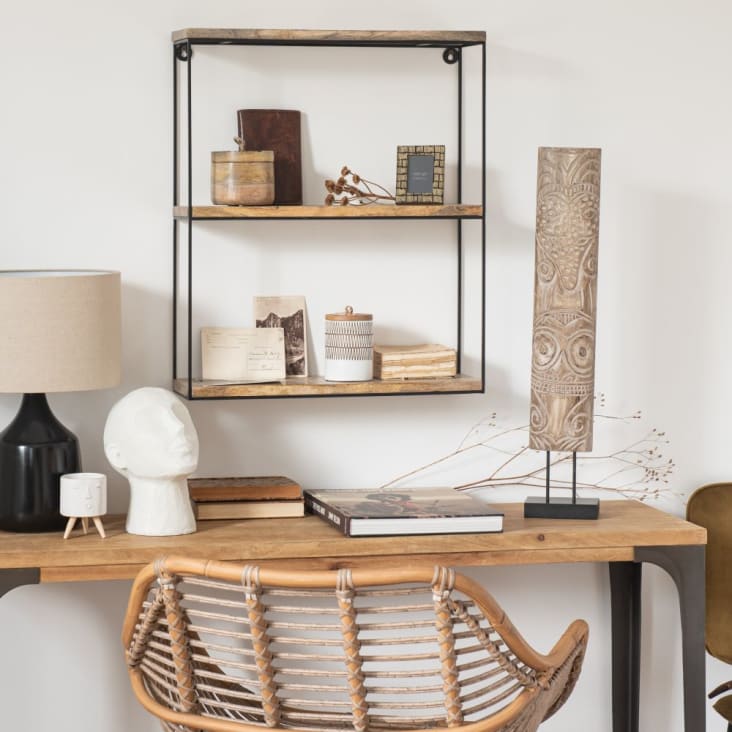 Maisons du Monde SHELLEY - Estantería de mango y metal Tienda de fábrica