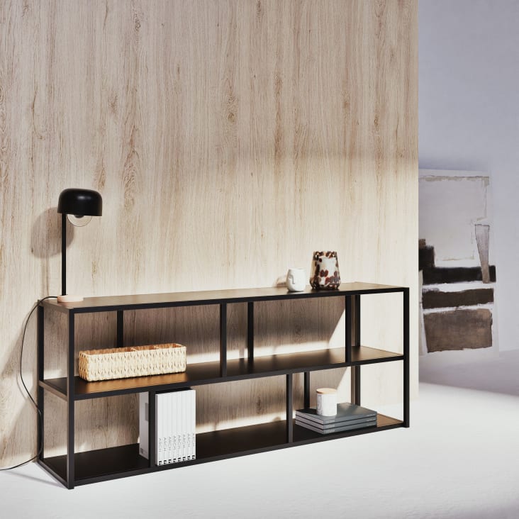 Maisons du Monde Simply - Repisa de metal negro Ofertas especiales