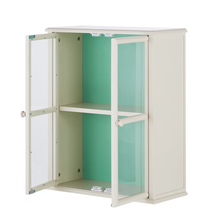 Maisons du Monde CAMILA - Estantería de pared blanca con 2 puertas de acrílico 2025
