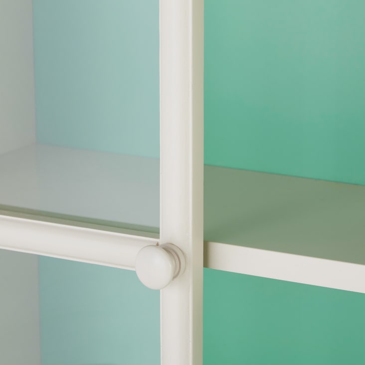 Maisons du Monde CAMILA - Estantería de pared blanca con 2 puertas de acrílico 2025