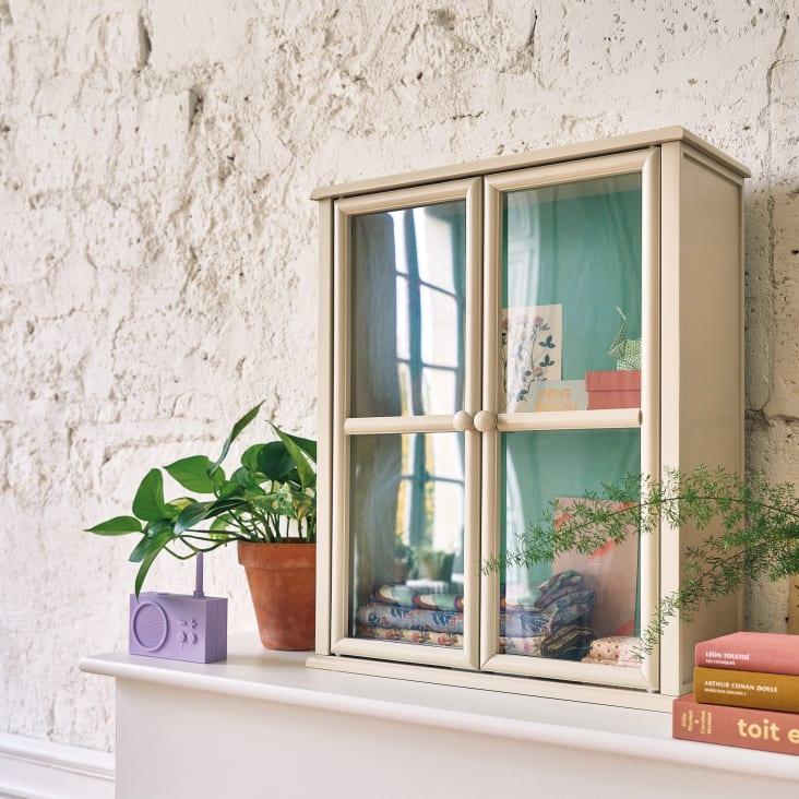 Maisons du Monde CAMILA - Estantería de pared blanca con 2 puertas de acrílico 2025