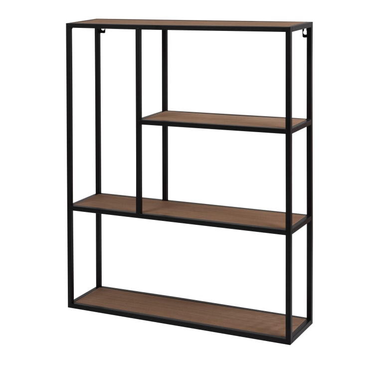 Maisons du Monde JOSHUA - Estantería de pared beige y negra Outlet