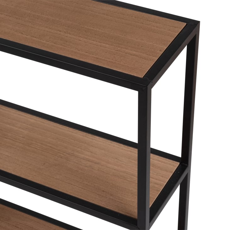 Maisons du Monde JOSHUA - Estantería de pared beige y negra Outlet