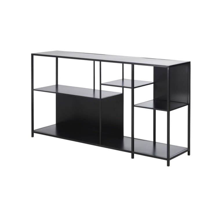 Maisons du Monde Simply - Estantería baja de metal fino negro Rebajas baratas