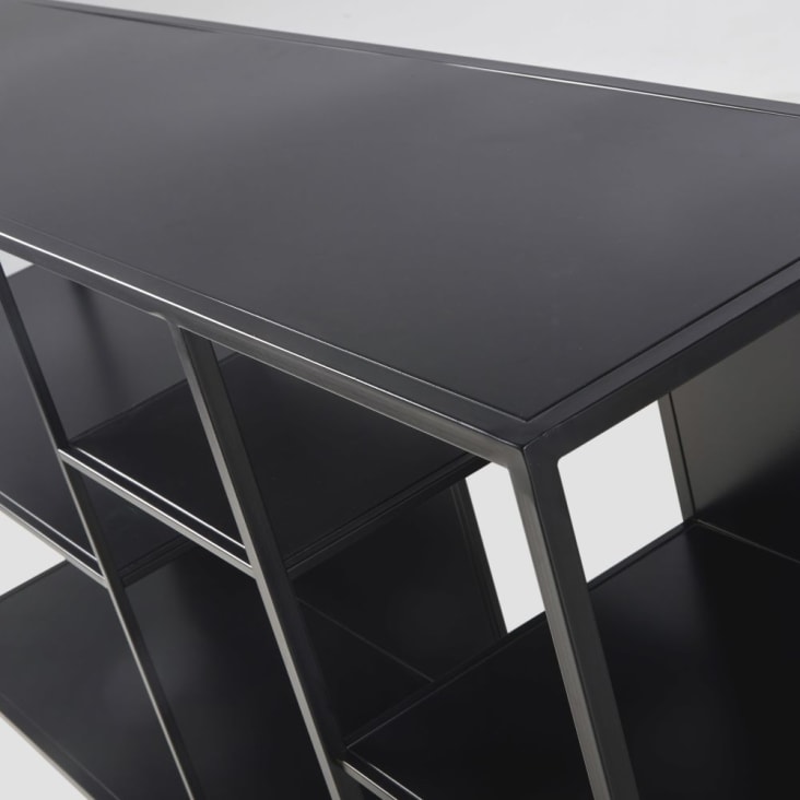 Maisons du Monde Simply - Estantería baja de metal fino negro Rebajas baratas