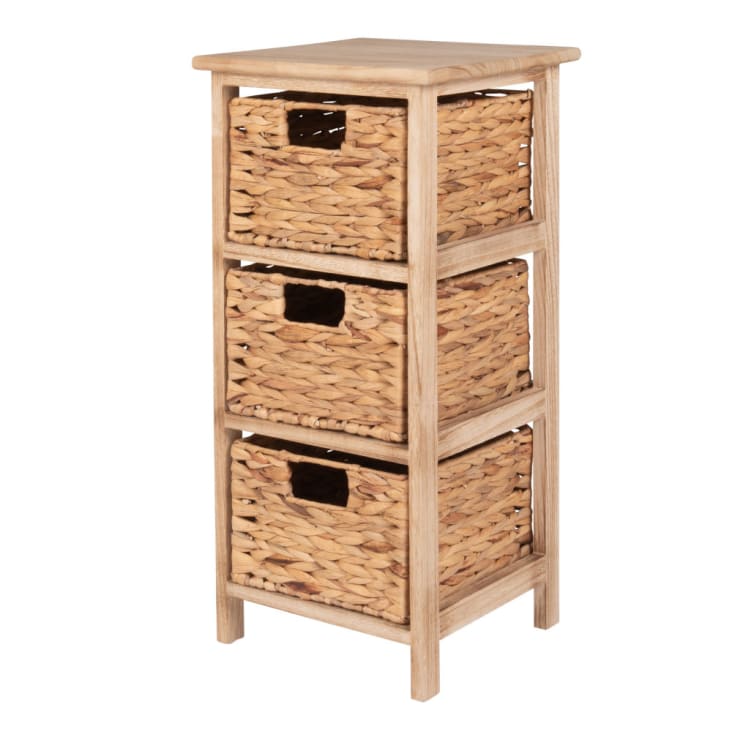 Maisons du Monde BATISTA - Pequeña cajonera con 3 cajones de caña Descuento