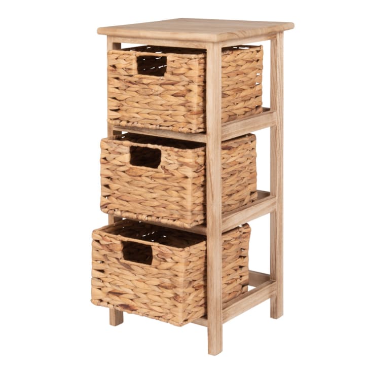 Maisons du Monde BATISTA - Pequeña cajonera con 3 cajones de caña Descuento