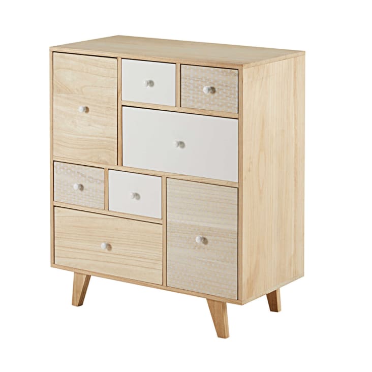 Maisons du Monde Spring - Cajonera con 8 cajones de paulonia Tienda