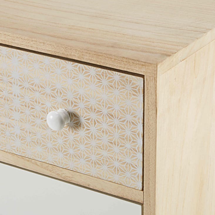 Maisons du Monde Spring - Cajonera con 8 cajones de paulonia Tienda