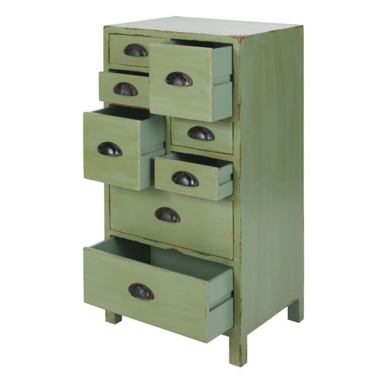 Maisons du Monde Cajonera pequeña verde abeto Envío gratis