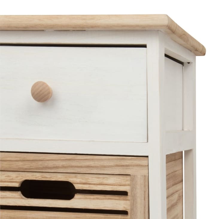 Maisons du Monde ELEONORE - Cajonera de 4 cajones de paulonia Solo hoy
